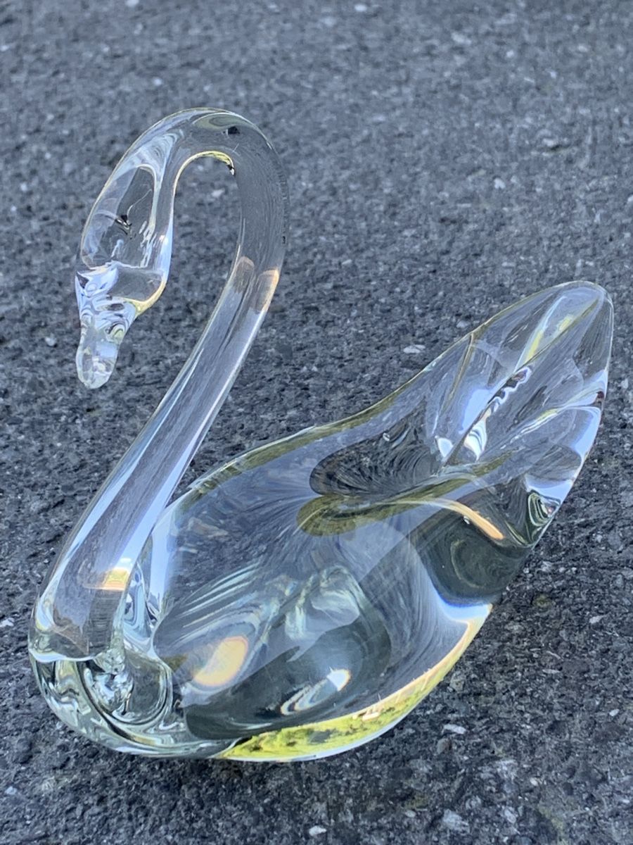 Statuette: Glas - Schwan – Usato da Wangen b. Olten venduto da Finolino28