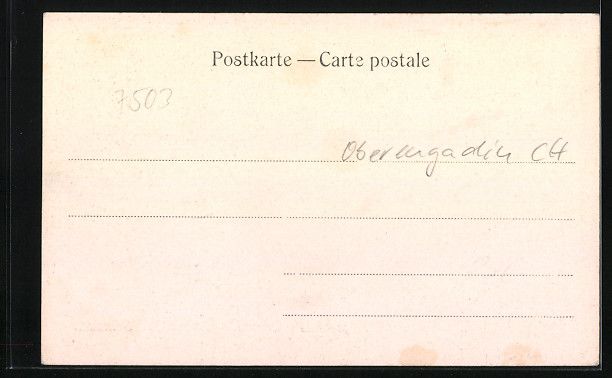 Cartoline postali: AK Samaden, Gasthaus Plantahaus – Usato da Berlin venduto da bartko-reher 1