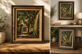 Peinture à l huile signé Nicoll 1979