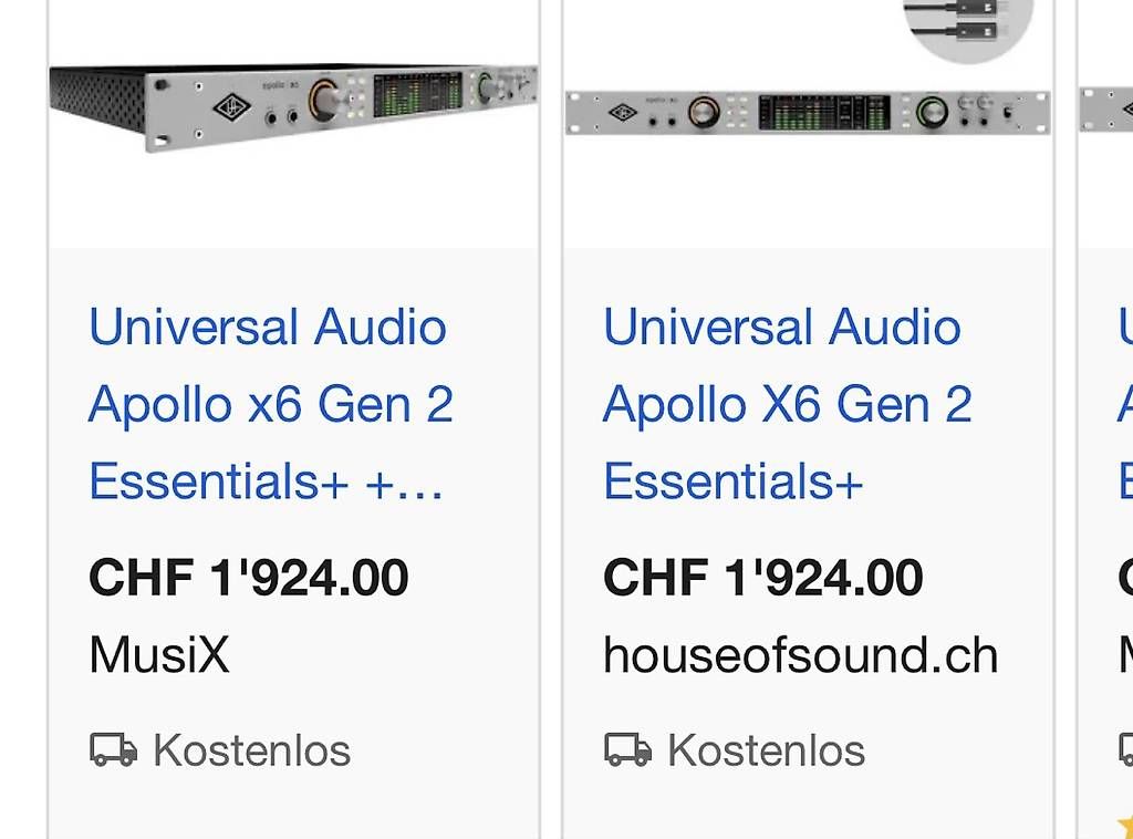 Universal Audio Attrezzatura per studi di registrazione: UAD apollo x6 Soundcard – Nuovo (secondo la descrizione) da Basel venduto da ciskokid 3