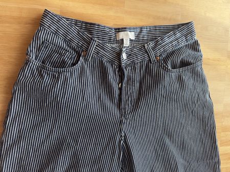 H&M Hose, Gr. 42, blau-weiss gestreift