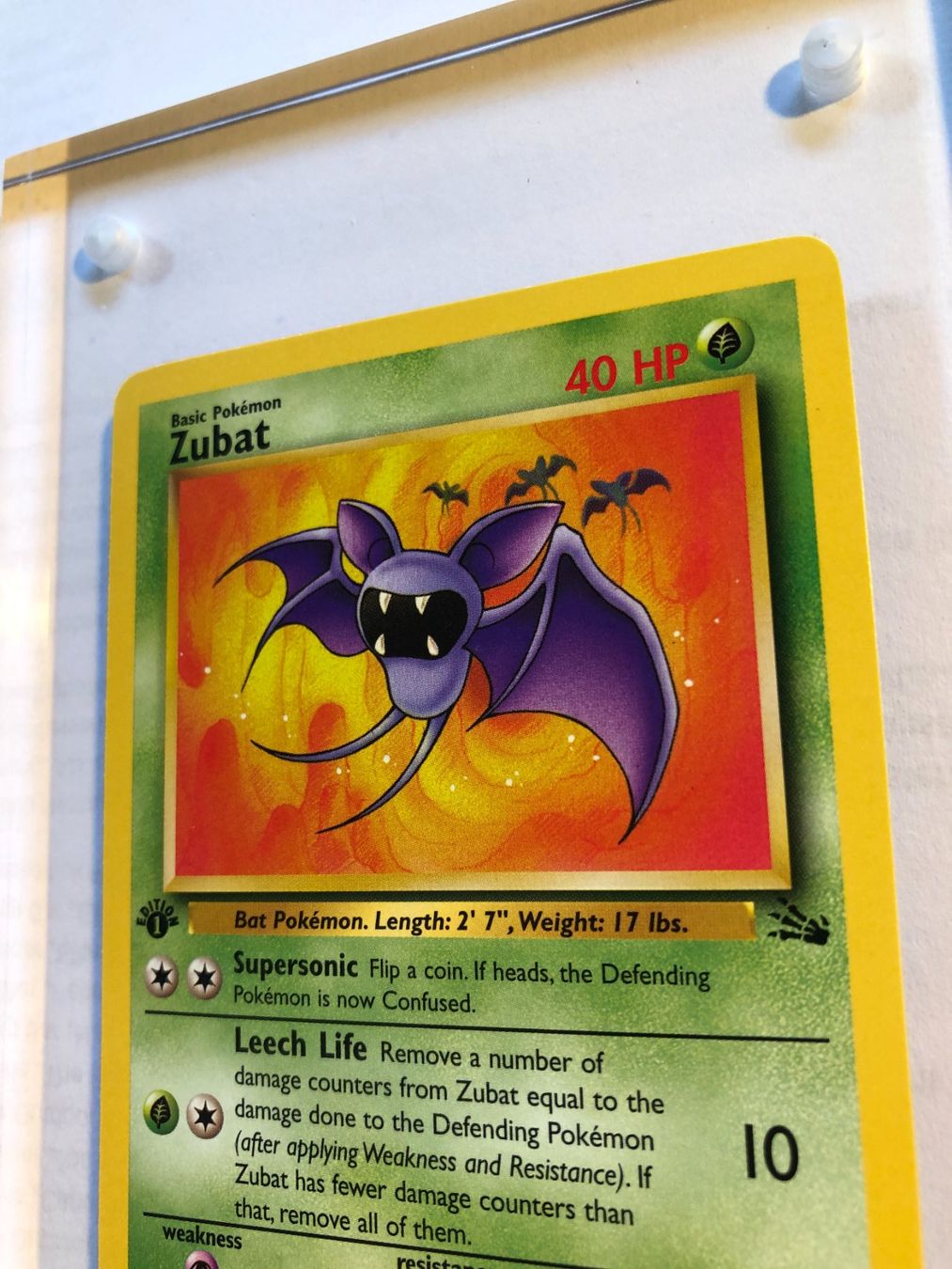 Cartes à collectionner: Zubat 1st Fossil - MINT - ab 1.- – D'occasion à Giubiasco par dan_pr8b 3