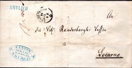 FALTBRIEF VON FRAUENFELD 1857 NACH LOCARNO - EE2