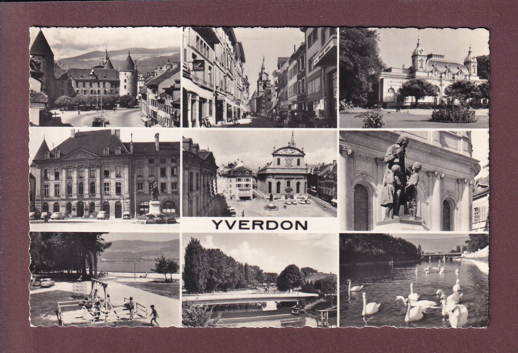 Ansichtskarten: YVERDON - 9 images – Gebraucht aus Pully von nicecards