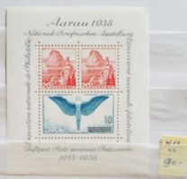 ST150) W11, 1938 Aarau Sonderblock postfrisch Kt. 90.-