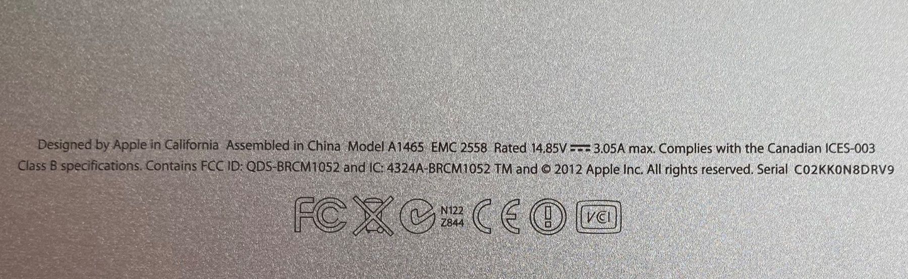 Apple PCs: MacBook Air (11-inch, Mid 2012) – Gebraucht aus Oftringen von  5