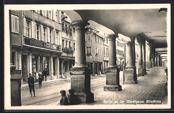 Cartoline postali: Altstätten, Strasse Marktgasse mit Gesc – Usato da Berlin venduto da bartko-reher