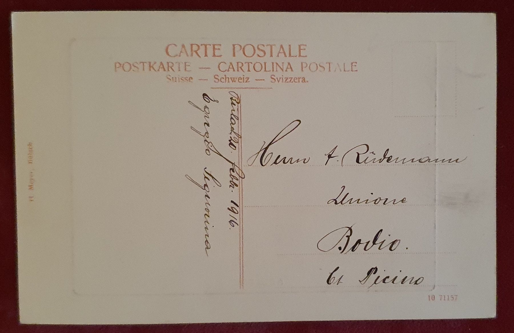 Cartoline postali: Bülach 1916 – Usato da Kreuzlingen venduto da Rschweiz1 1