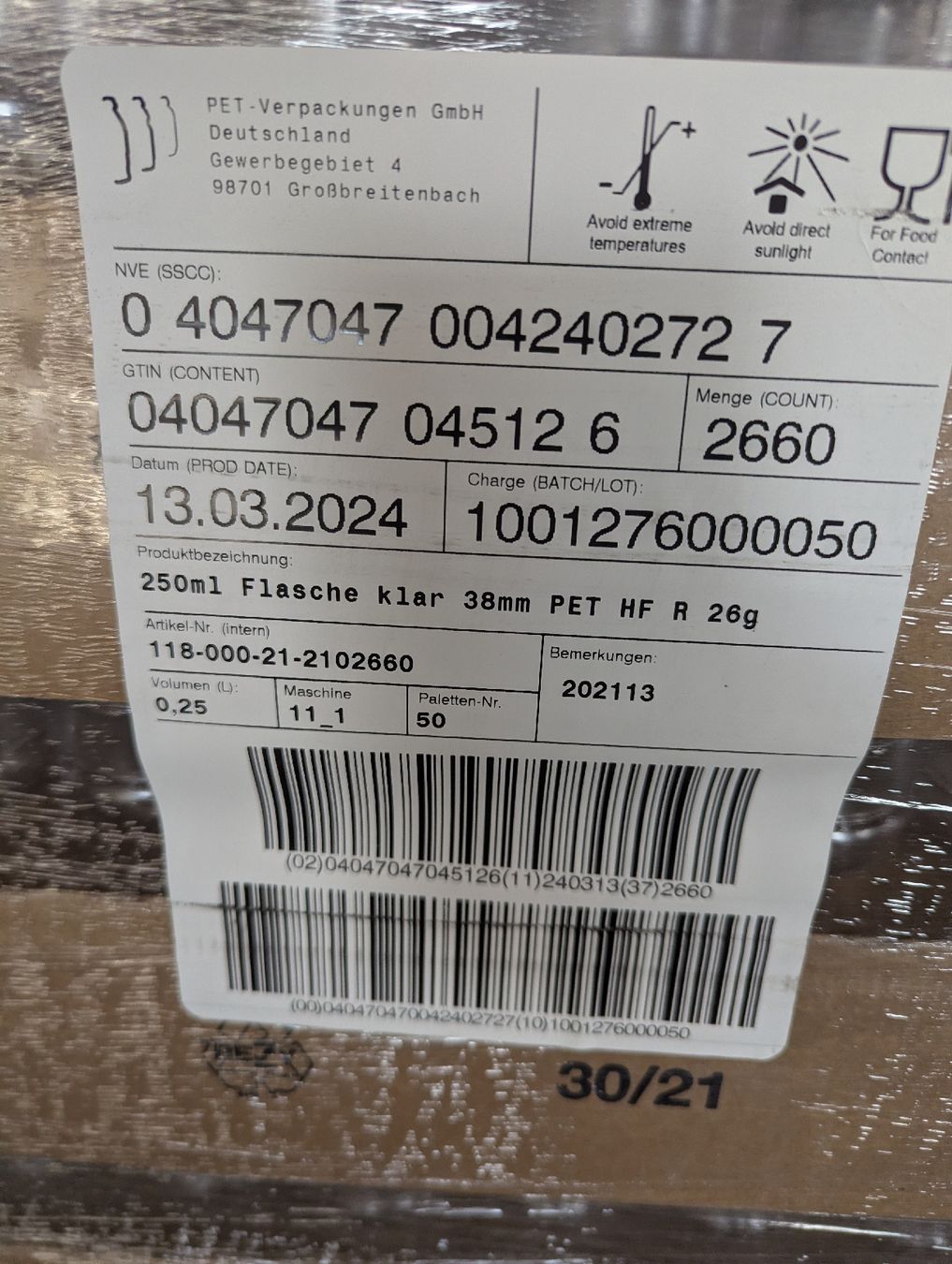 Accessori: Schäppchen: Hotfill-PET Flaschen ca 4400Stk – Nuovo (secondo la descrizione) da Metzerlen venduto da Ben88 3