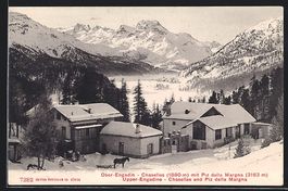 Chasellas /Ober-Engadin, Panorama mit Pi