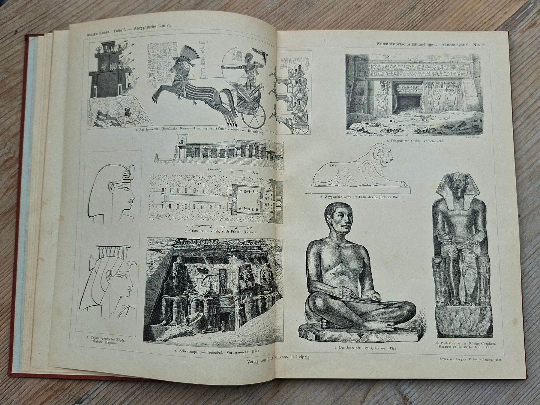 Libri: Menge Antike Kunst Atlas 1888 Bilderbogen E. Seemann Leibzig – Usato da Brunnenthal venduto da Strahler67 3