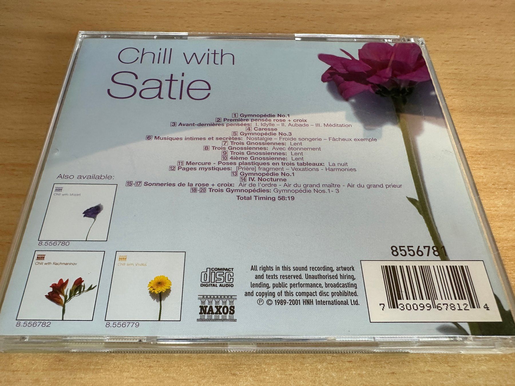 CD: Satie – Chill With Satie – Usato da Rikon im Tösstal venduto da Alpenmutz 1