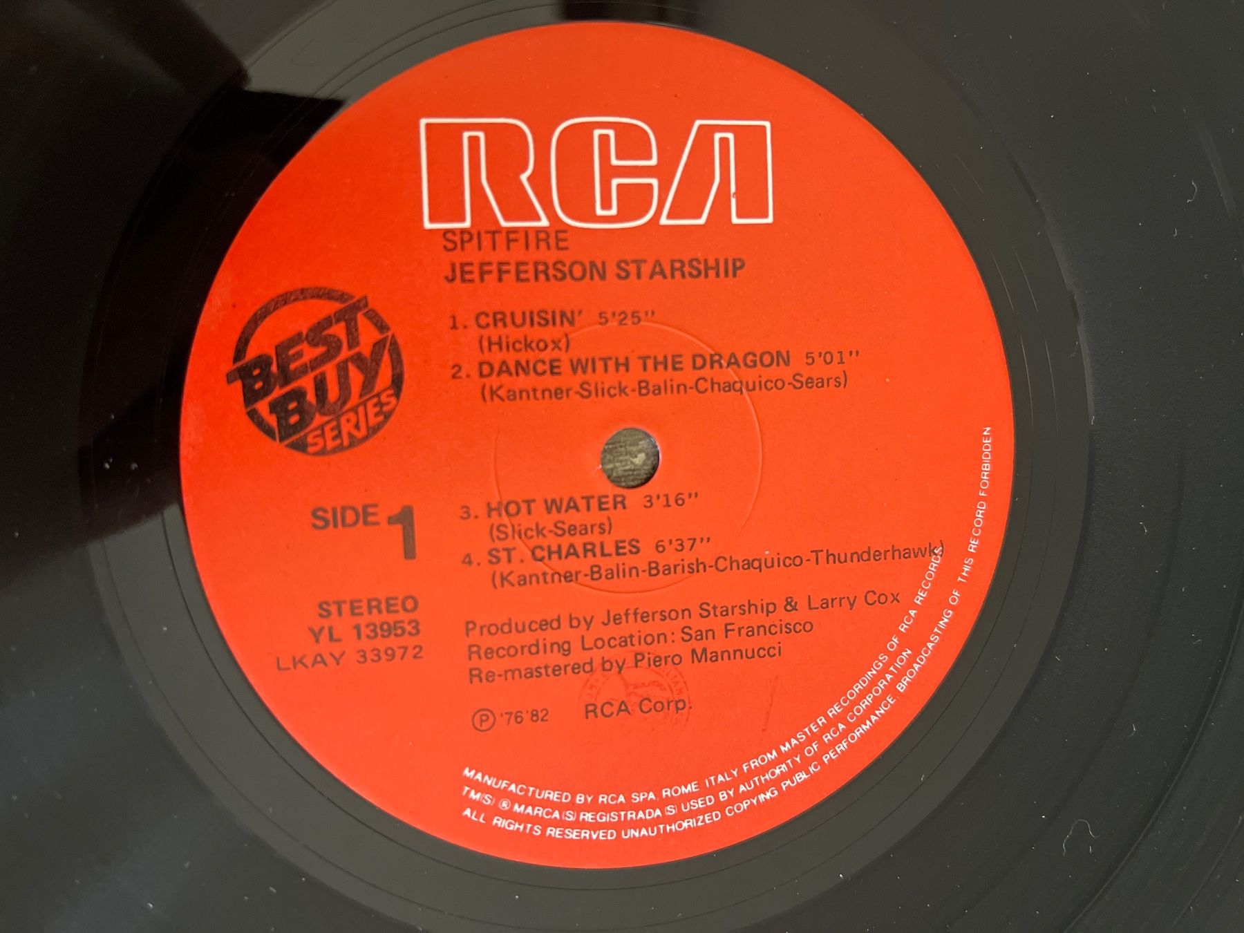 Dischi in vinile: S124/Jefferson Starship - Spitfire – Usato da Frutigen venduto da Philippe_jsp 2