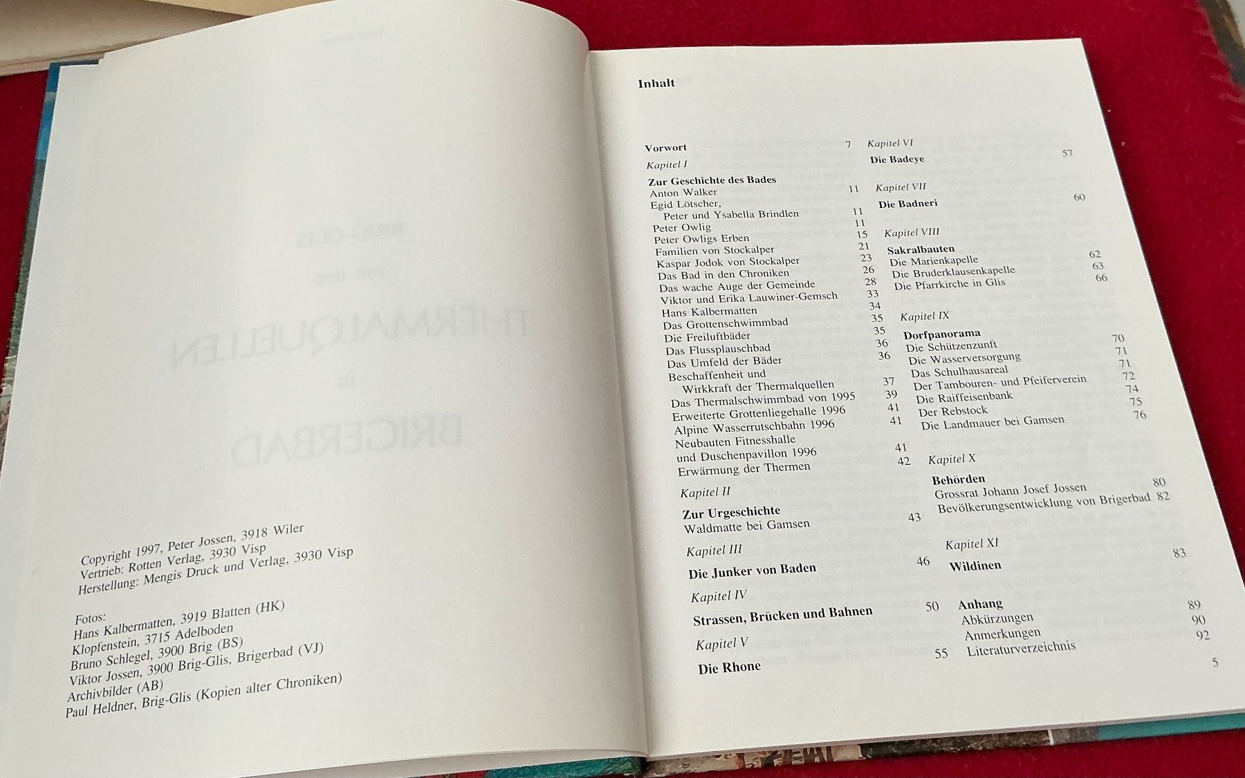 Livres: Brigerbad & Thermalquellen - Peter Jossen – D'occasion à Naters par seidengut 2