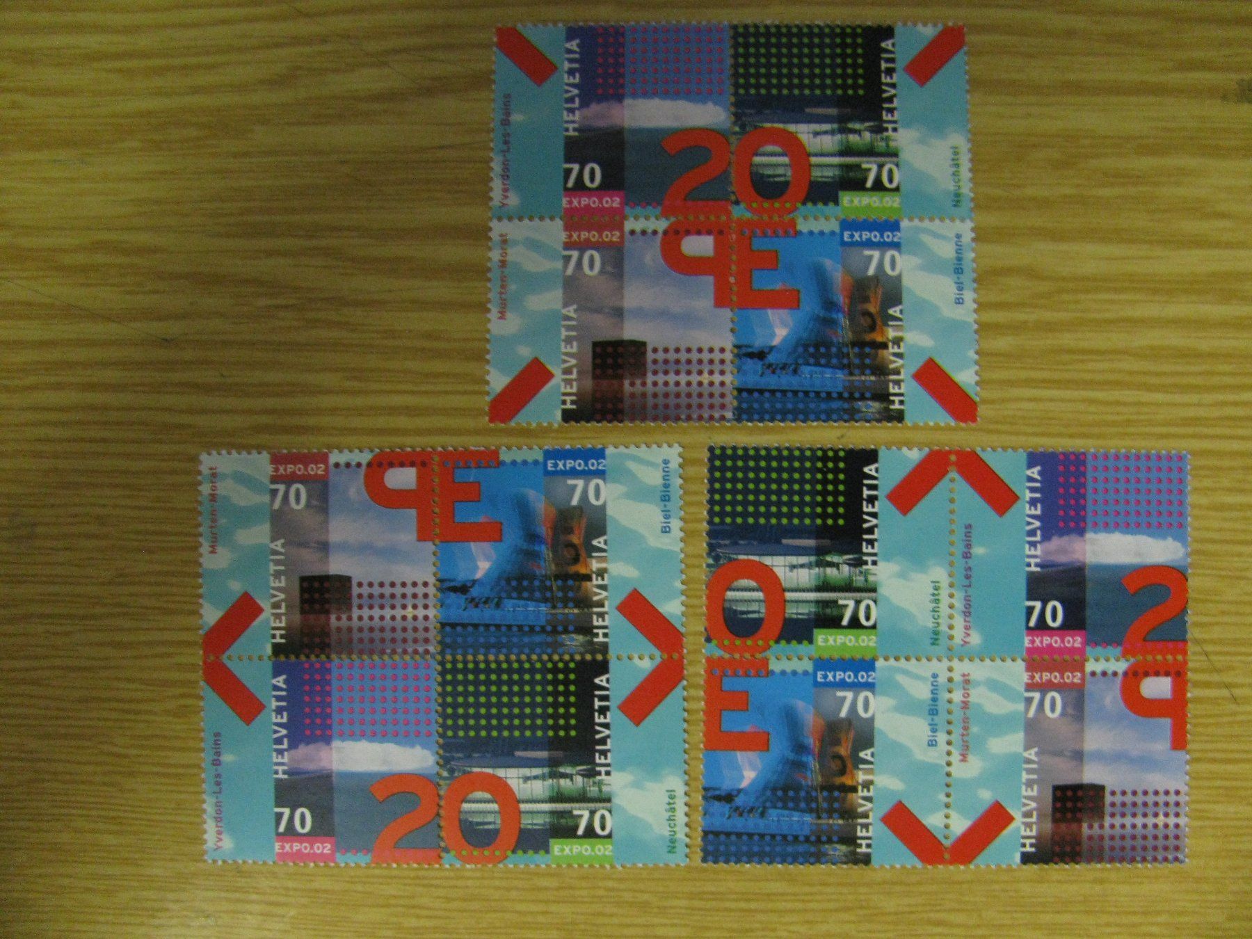 Alle Briefmarken: 4er Block Expo 02 – Neu (gemäss Beschreibung) aus Biel/Bienne von QBORNES63
