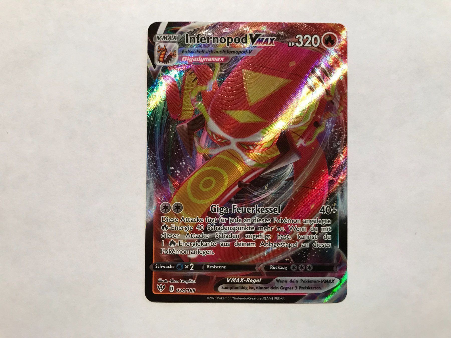 Pokémon Carte collezionabili: Infernopod Vmax – Nuovo (secondo la descrizione) da Hagendorn venduto da Pokecollectorch 1
