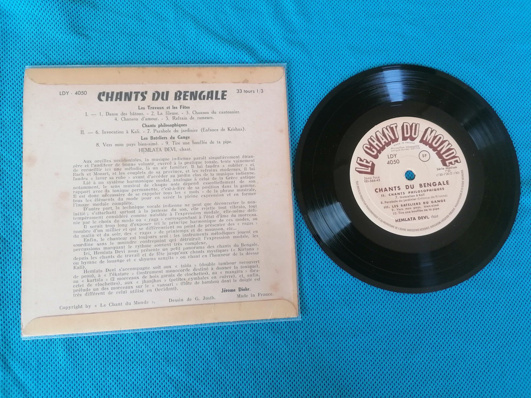 Vinyles: Hemlata Devi – Chants Du Bengale – D'occasion à Emmenbrücke par lamorak 1