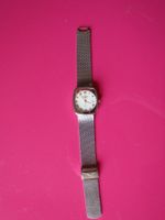 Longines Armbanduhr Quartz weiss Zifferblatt Silberarmband