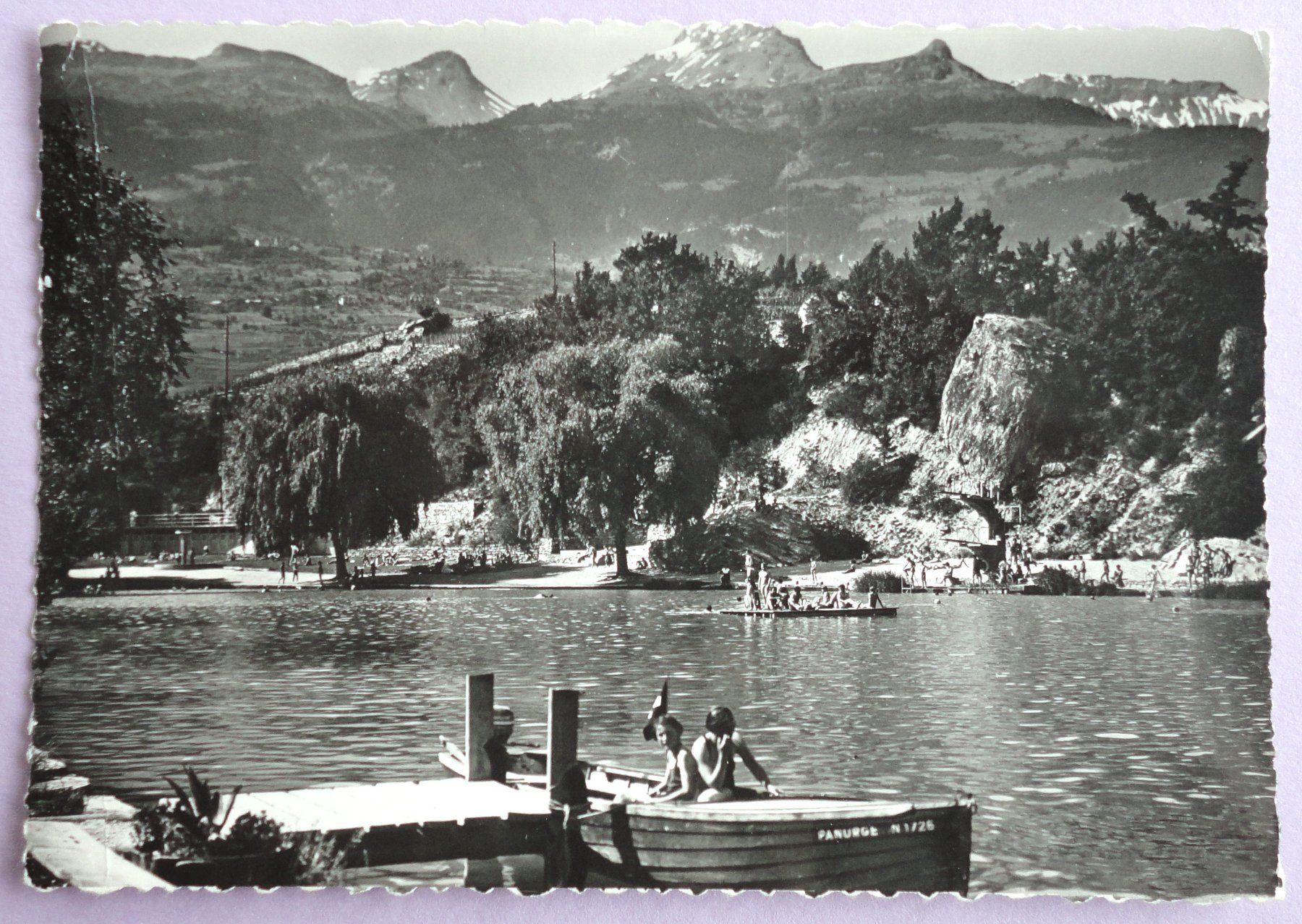 Cartoline postali: Lac de Géronde - La Plage – Usato da Fétigny venduto da Billy2miny