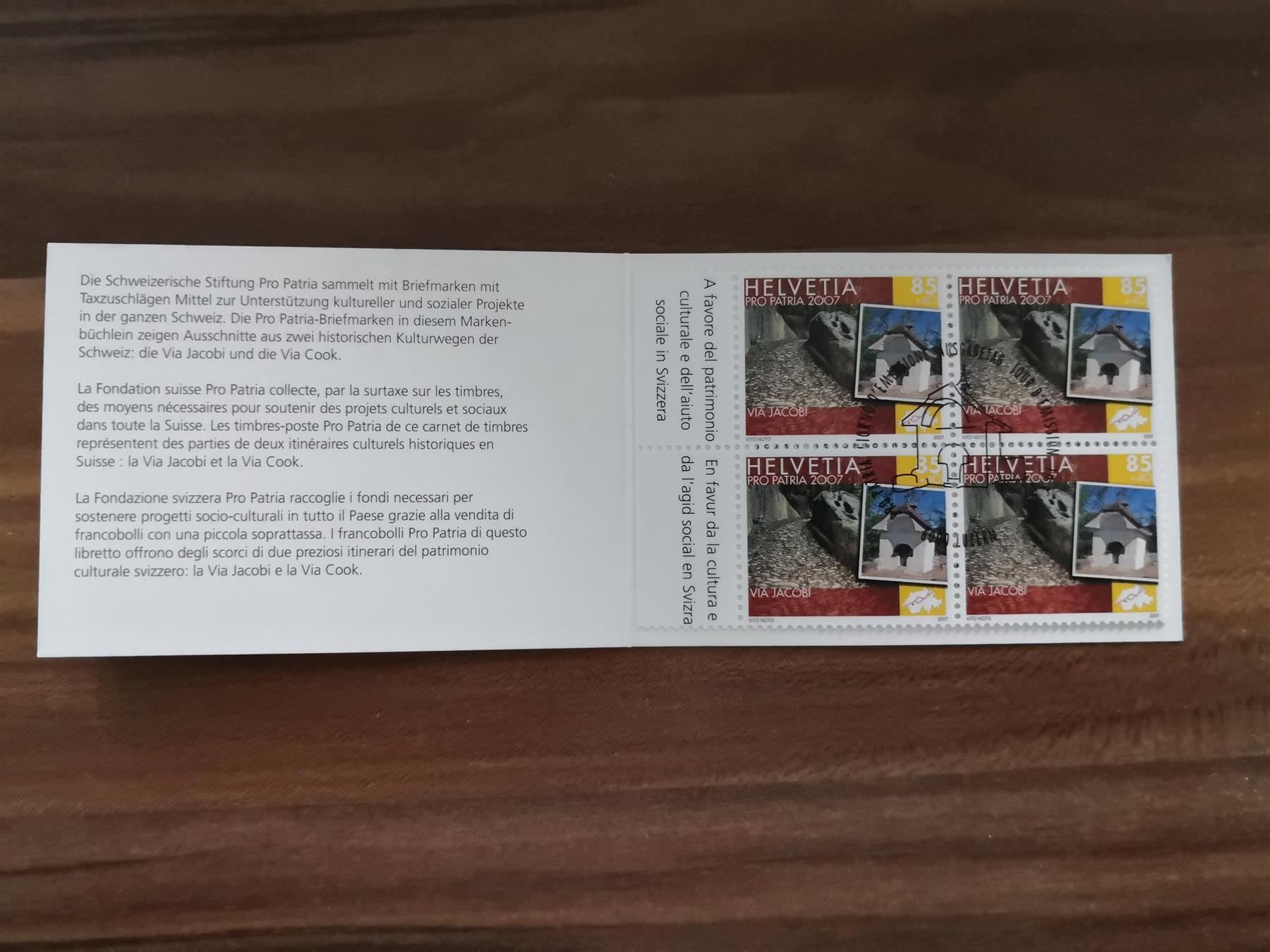 Tous les timbres: Markenheft Pro Patria 2007, Ersttag – D'occasion à Rickenbach SO par Bytebull 2