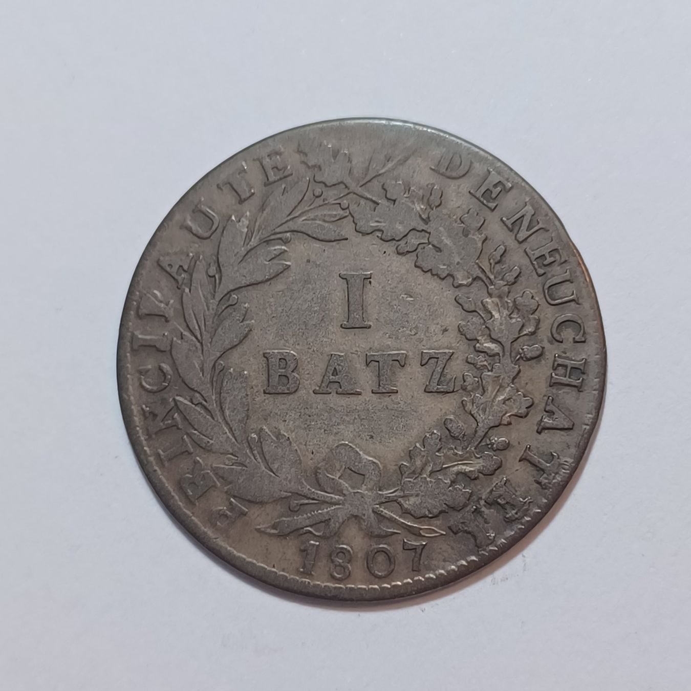 Alle Münzen: Batzen 1807 Neuenburg – Gebraucht aus Pfäffikon ZH von Schweizer_Muenzen