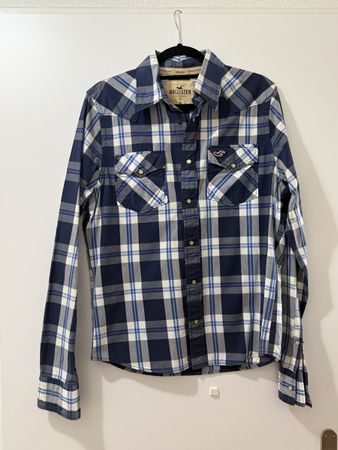 Hollister kariertes Hemd Grösse M, Frühlingsmodisch, top Zus