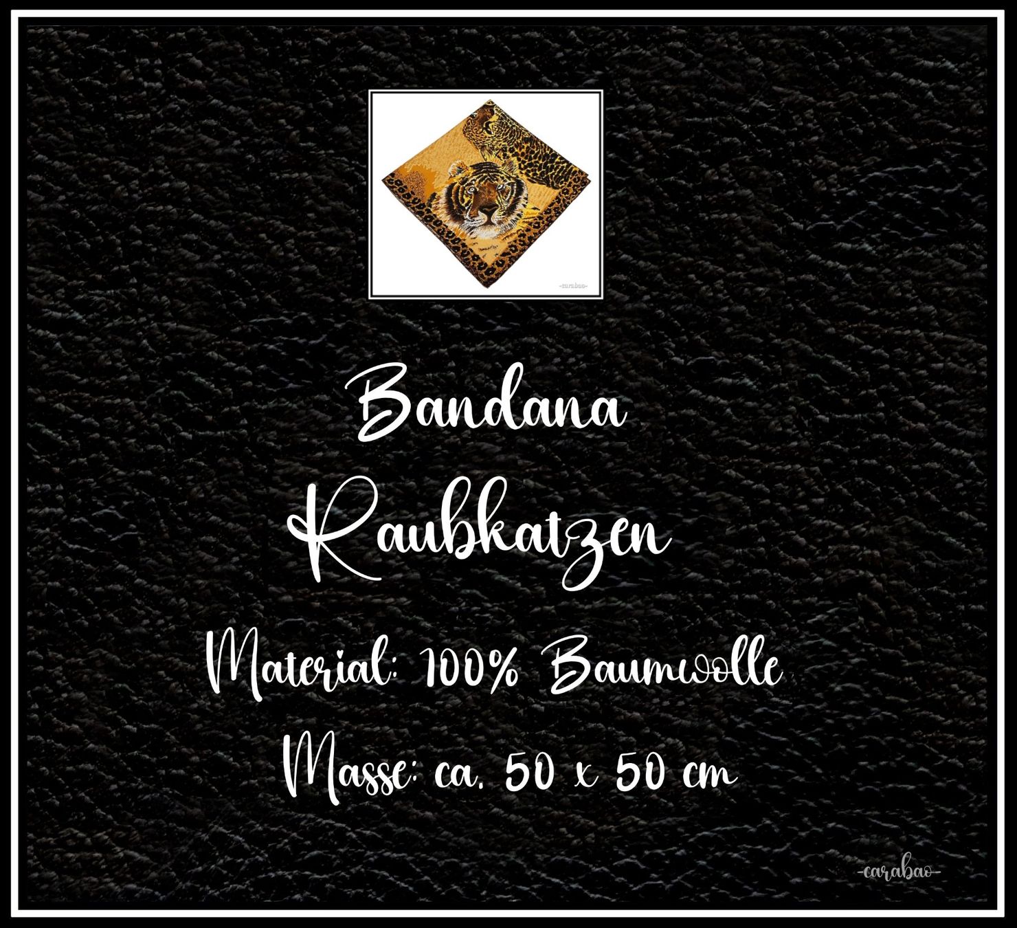 Foulard & Sciarpe: Bandana / Raubkatzen – Nuovo (secondo la descrizione) da Winterthur venduto da -carabao- 6