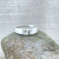 Silberring mit Topas, Gr. 52