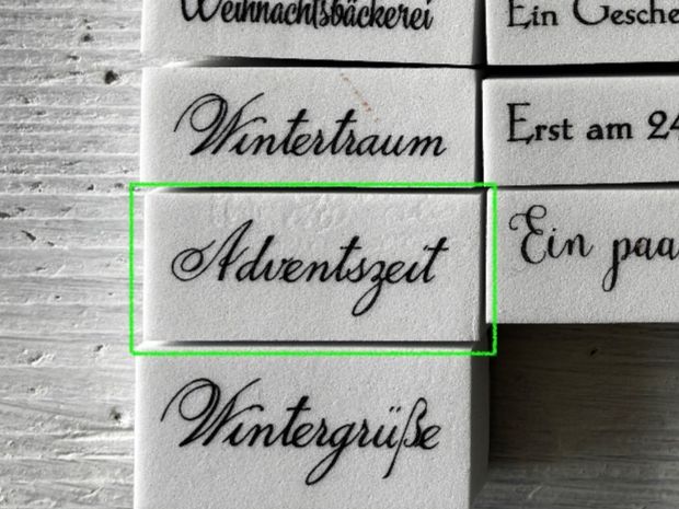 Timbri: LaBlanche Stempel Spruch 'Adventszeit' - 1-teilig – Usato da Glattfelden venduto da Qwerasdf