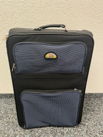 Rollkoffer Dunkelblau/Schwarz