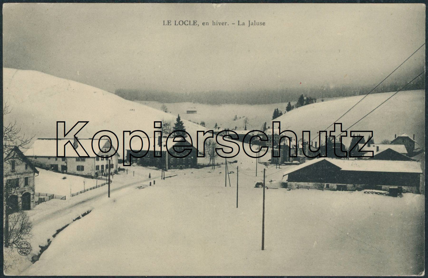 Cartoline postali: NE La Jaluse - Le Locle – Usato da Schindellegi venduto da masutka7