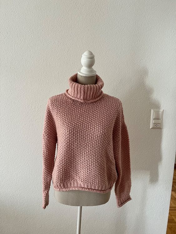 Pull Col Roulé Rose Baies COMMA Taille 42 - Occasion En Très Bon état, Doux Et Tendance