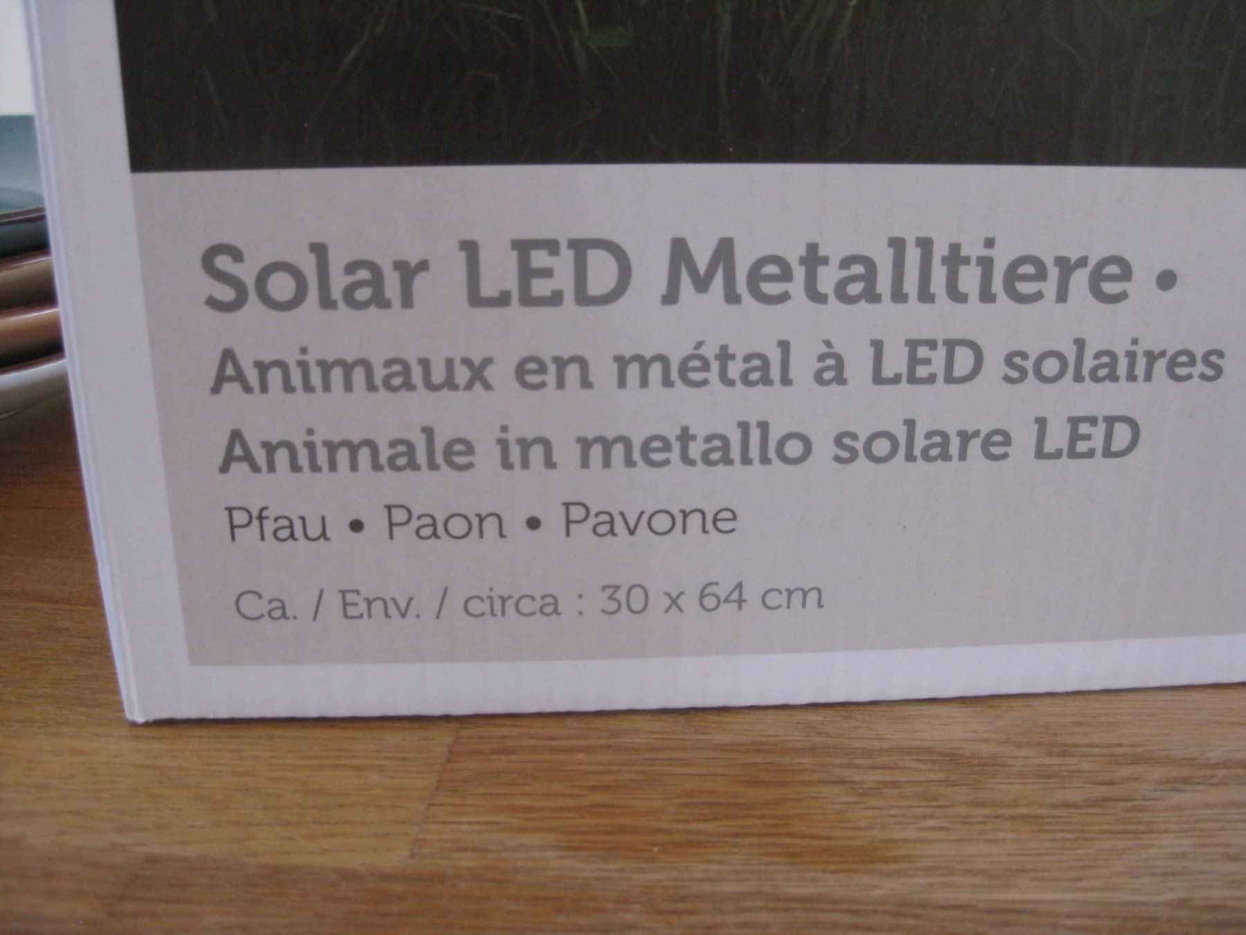 Tutte le decorazioni: Schöner Metall Solar PFAU – Nuovo e nell'imballaggio originale da Romanshorn venduto da Wazoohandlung 3