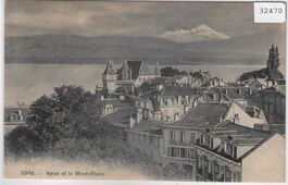 Nyon et le Mont-Blanc
