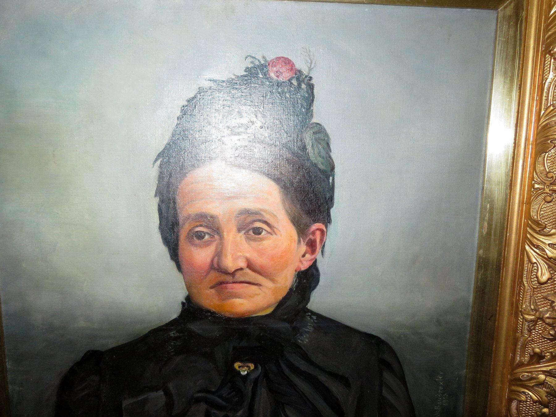 Gemälde: Ferdinand Bautrexler Aargauerin in alter Tracht 1903 – Gebraucht aus Zofingen von Schekke 1