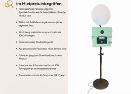 Professionelle Fotobox zu vermieten, (fast) alles inklusive!