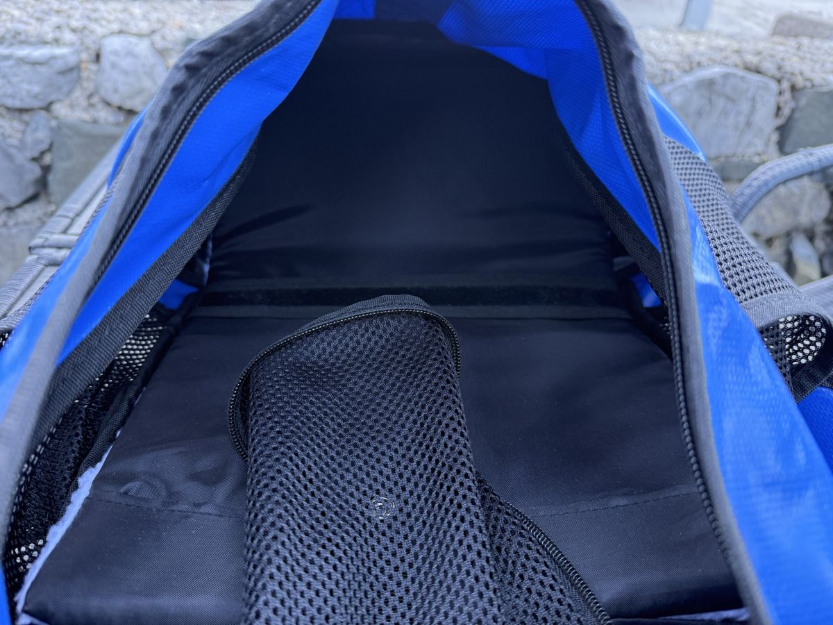 Hunter Zaini: Hunderucksack / -Tragetasche, Marke Hunter, blau – Usato da Herisau venduto da Fissore 3