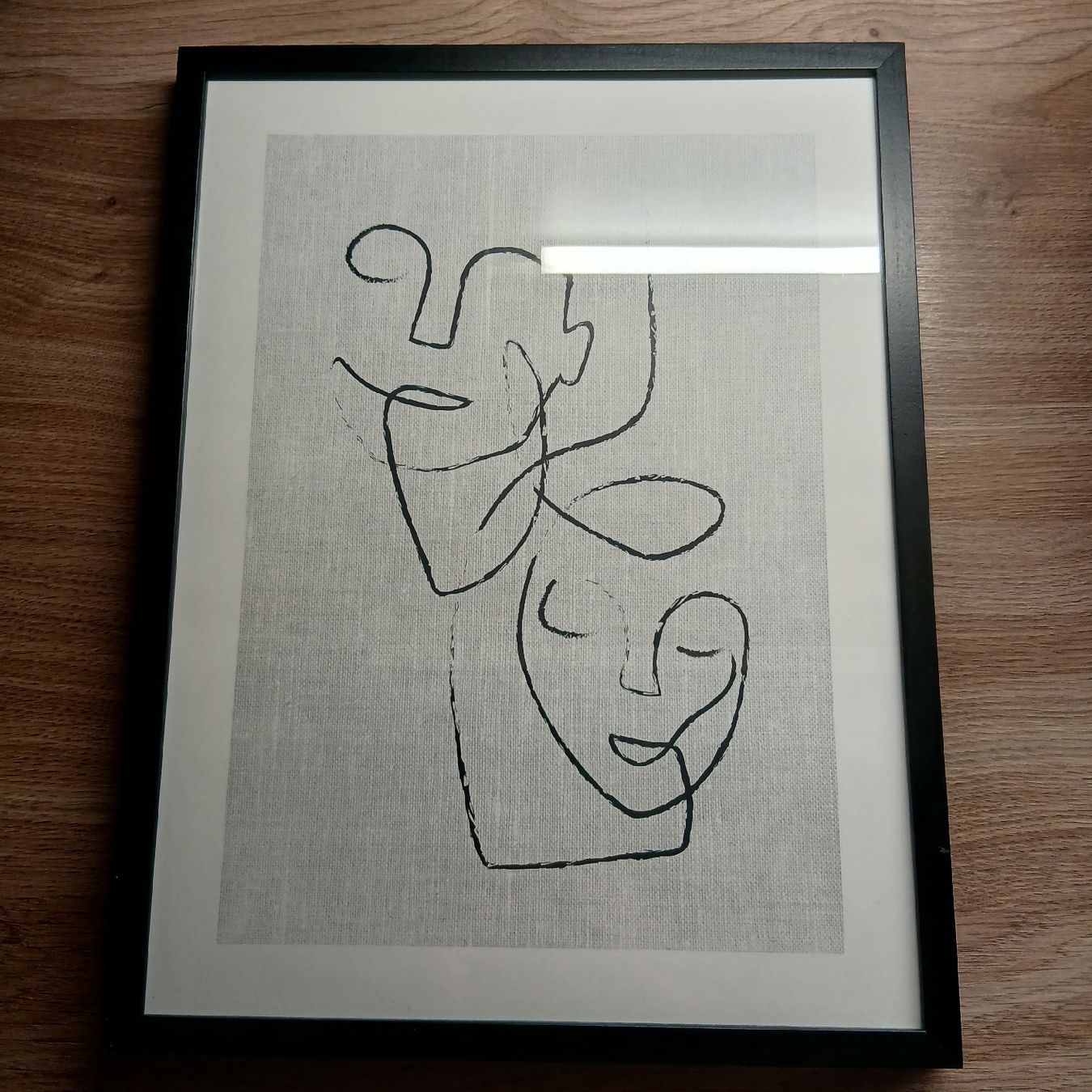 Poster & Bilder: Modernes Bild mit Rahmen, Kunstdruck, Schwarz/Weiss – Gebraucht aus Rapperswil SG von Danii008
