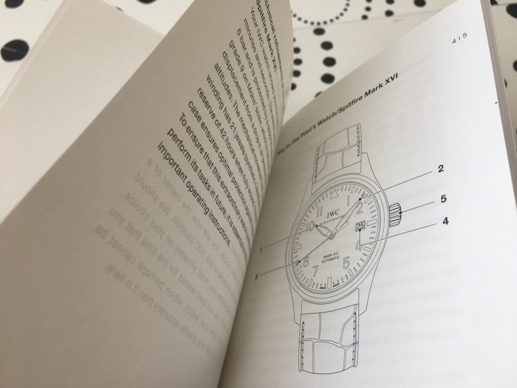 IWC Documenti: IWC - PILOT'S SPITFIRE MARK XVI - 3255 - OPERATING INSTRUCT. – Nuovo (secondo la descrizione) da Epalinges venduto da dream-watch 3