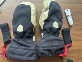 Hestra Leather Fall Line Mitt winter ski gloves, size 7