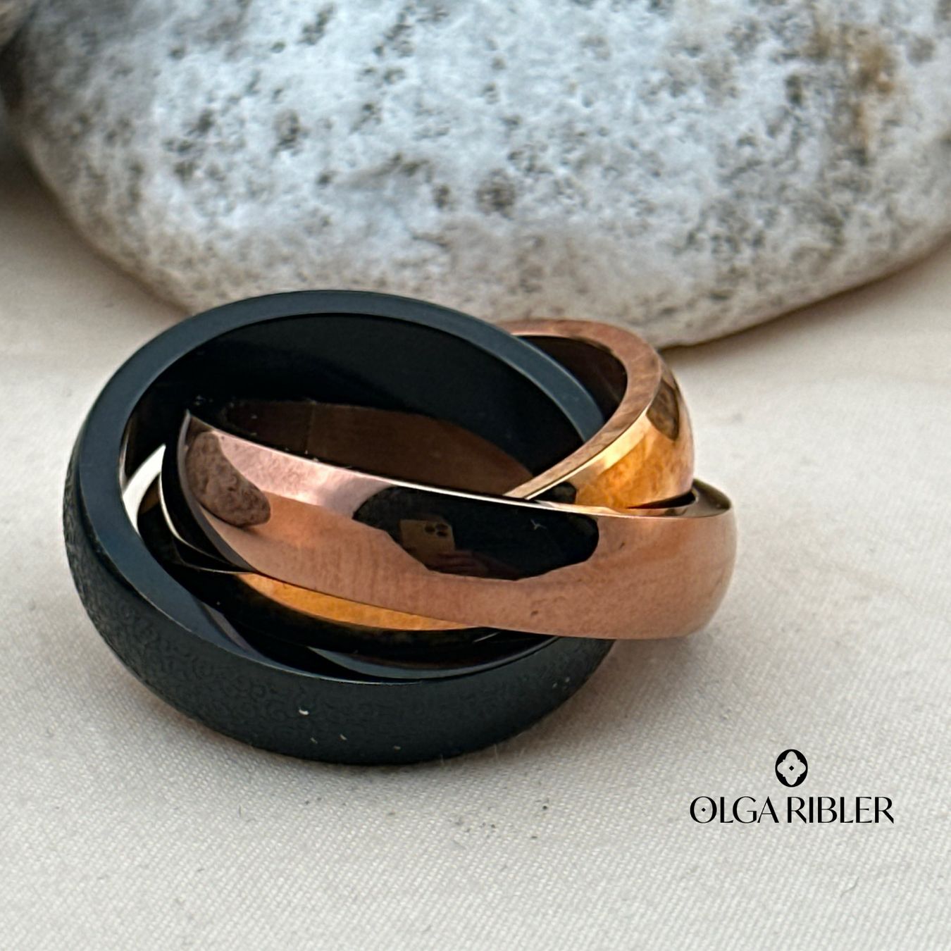 Olga Ribler Ringe: Edelstahl 3 in 1 Ring 3color Ringgrösse 60 – Neu (gemäss Beschreibung) aus Luzern von Schmuckoutlet 4