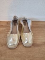 Espadrilles dorées Pare Gabia / Goldene Espadrilles