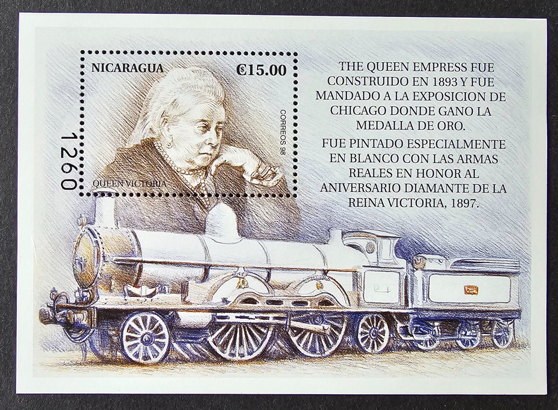 Tutti i francobolli: Nicaragua-7 Blöcke Eisenbahn ** – Nuovo (secondo la descrizione) da Hittnau venduto da stamps_and_coins 1