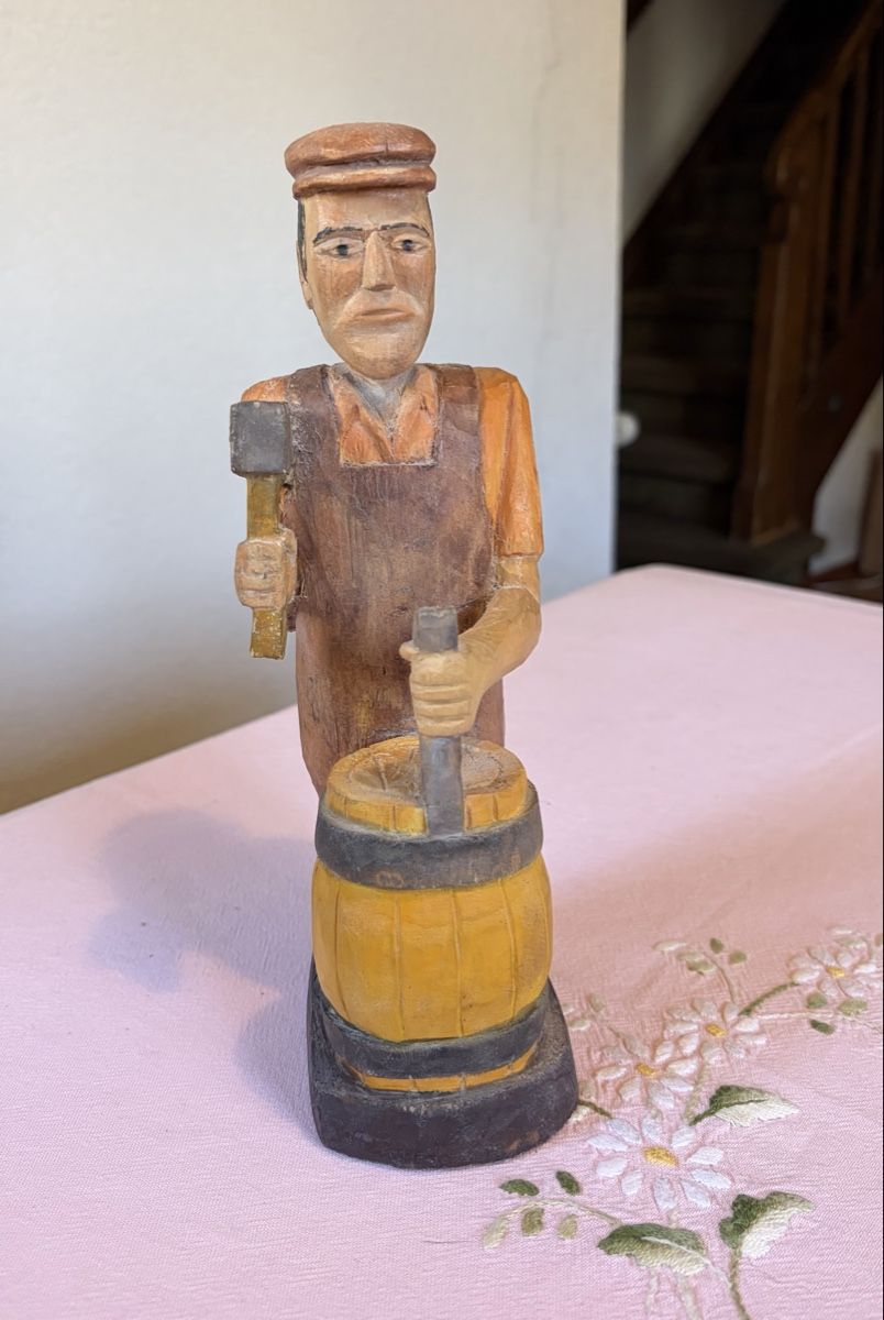 Statuette: Fass-Küfer, polnische Volkskunst – Usato da Basel venduto da eisorbs