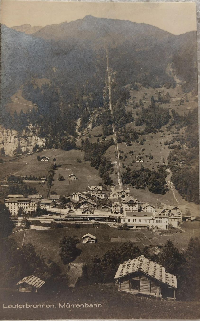 Cartoline postali: LAUTERBRUNNEN - Mürrenbahn – Usato da Delémont venduto da Domdom1