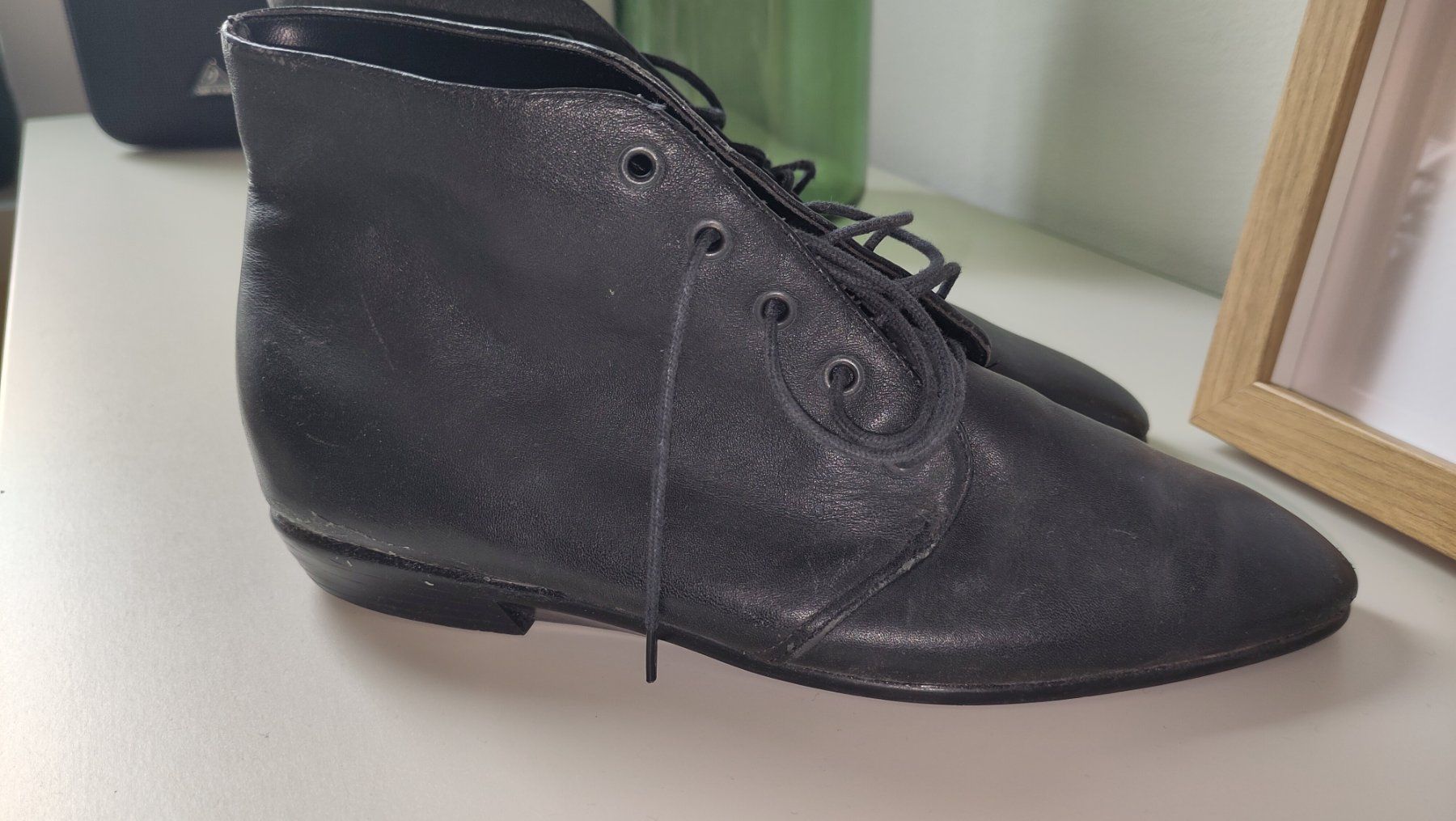 Chaussures femmes: Schwarze Stiefeletten, Grösse 7 – D'occasion à Neuenhof par zoralicia
