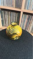 Vintage Keramikvase, handbemalt Landschaft