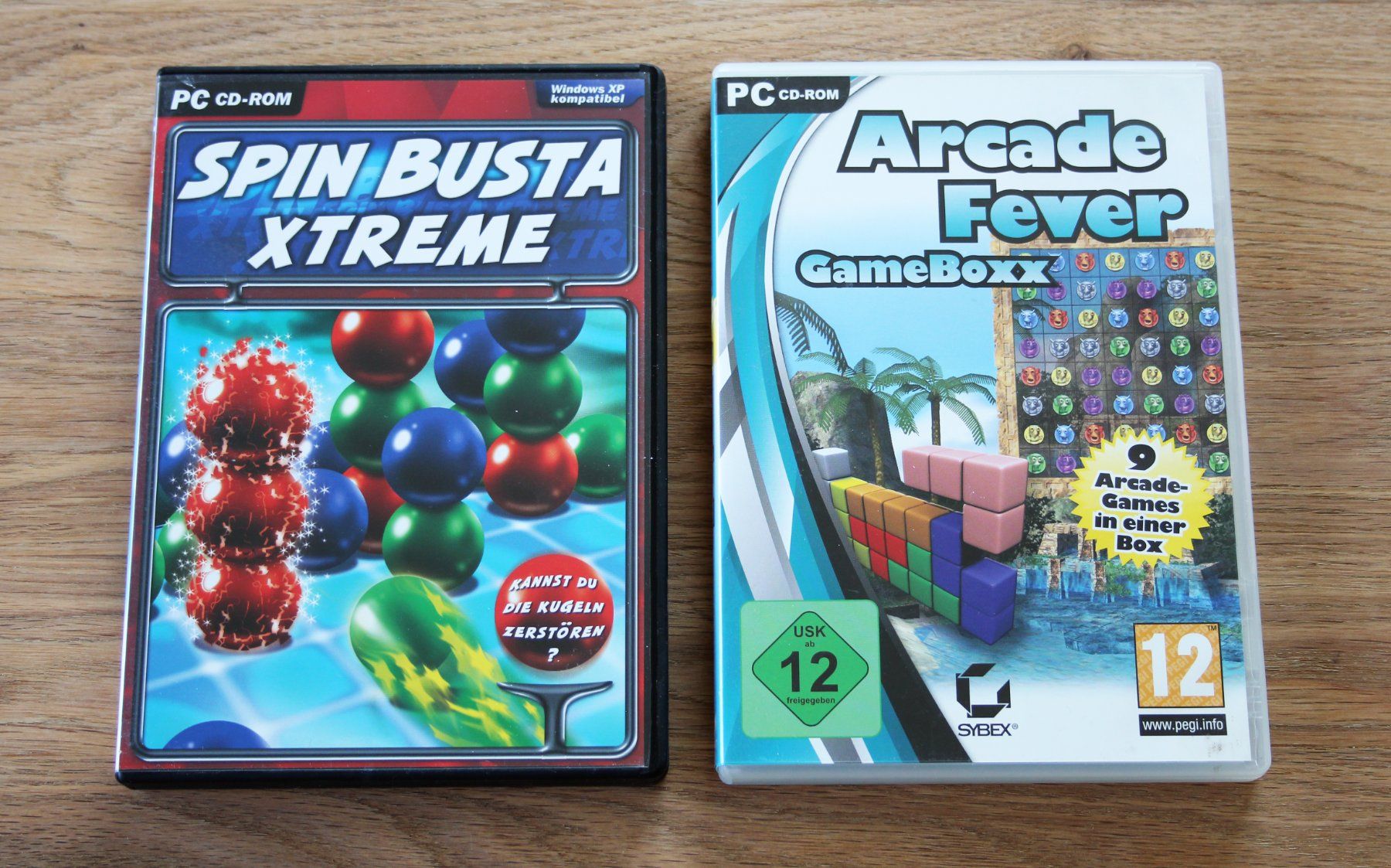 Spiele: Spin Busta Extreme + Arcade Fever Gameboxx – Gebraucht aus Münchenbuchsee von Chaoo