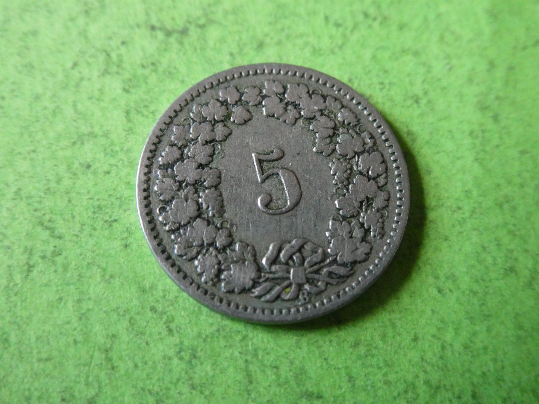 Tutti le monete: Schweiz 1884, 5 Rappen – Usato da Hinterforst venduto da Rohusri 1