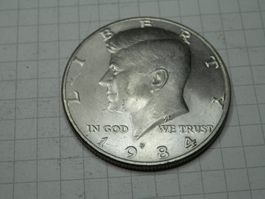 USA ½ Dollar, 1984 Kennedy Half Dollar
